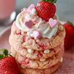 Strawberry Milkshake Cookies