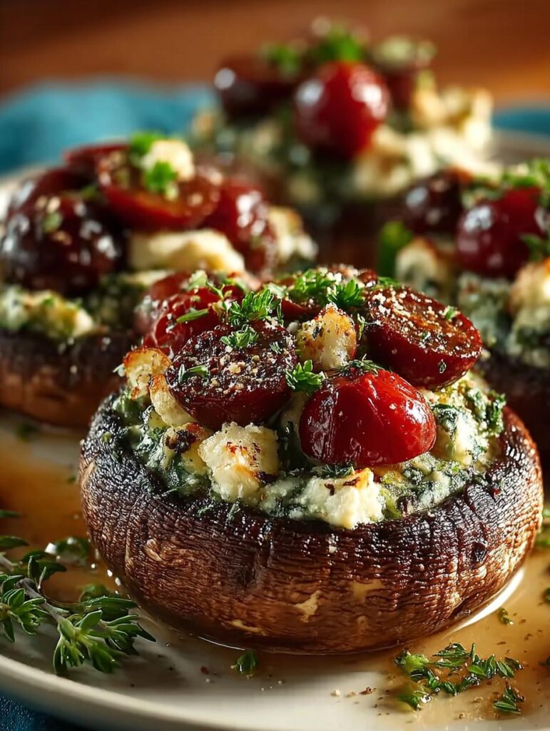 Stuffed Portobello Mushrooms with