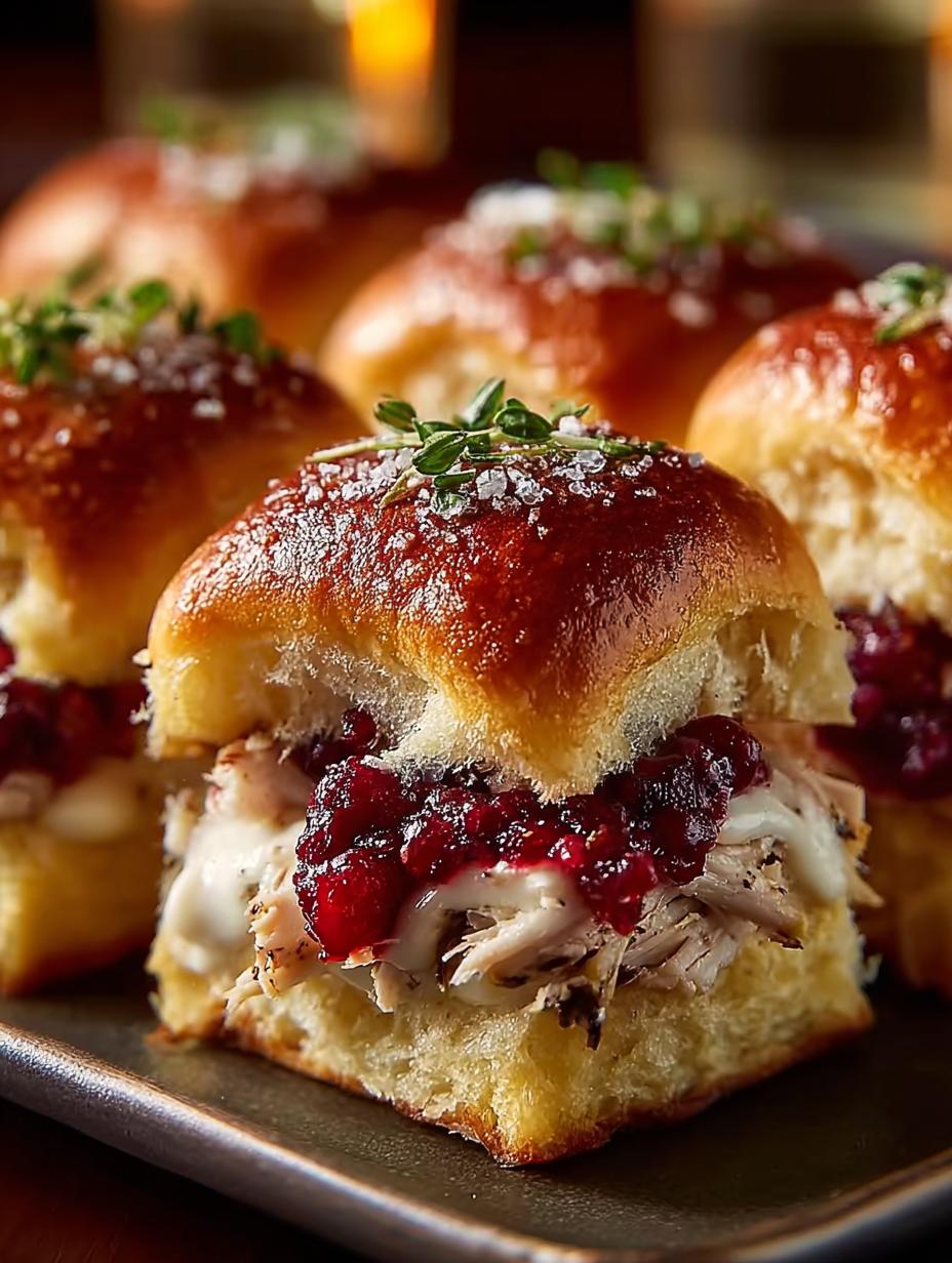 Turkey Cranberry Sliders Holiday Delight You’ll Love - Turkey Cranberry Sliders Holiday - additional detail