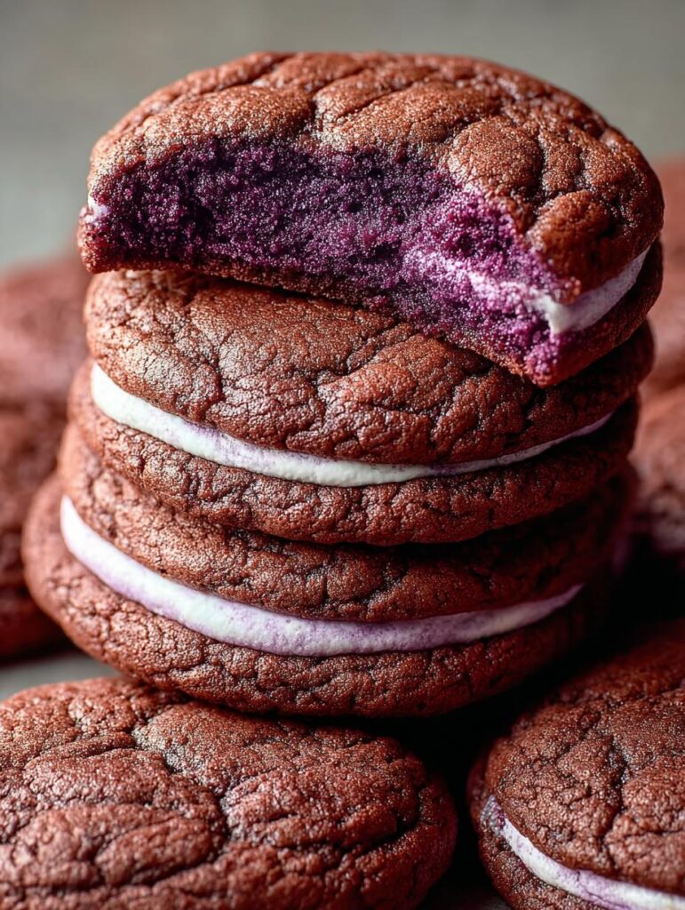 Ube Brownie Cookies