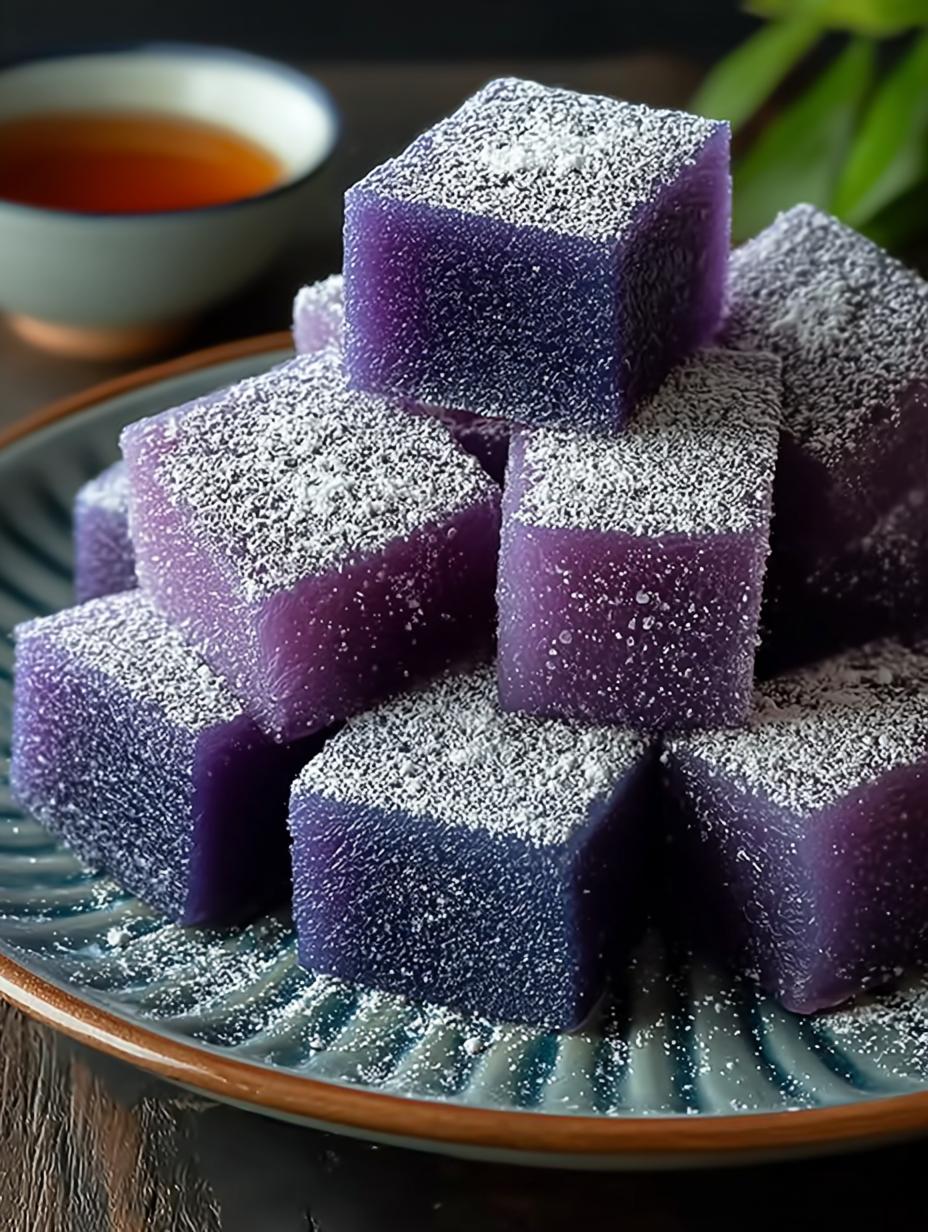 Delicious Ube Butter Mochi: A Sweet Purple Yam Treat - Ube Butter Mochi - main visual representation