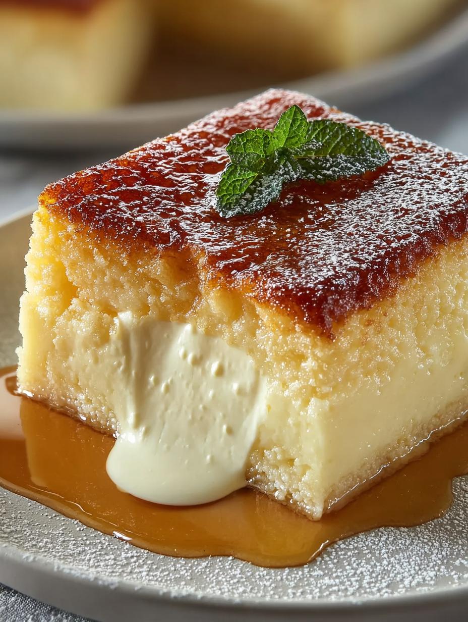 Vanilla Magic Custard Cake