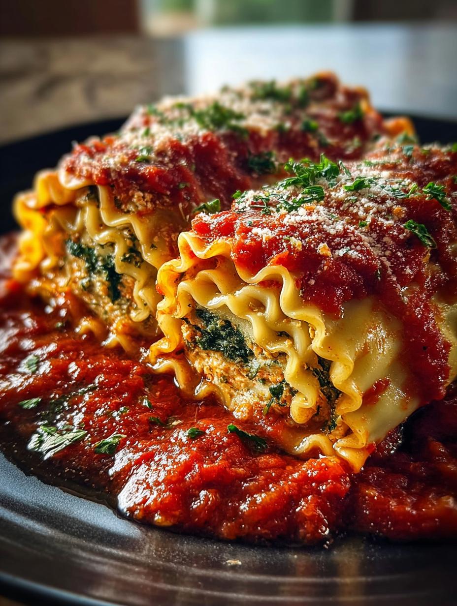 Vegan Lasagna Roll Ups