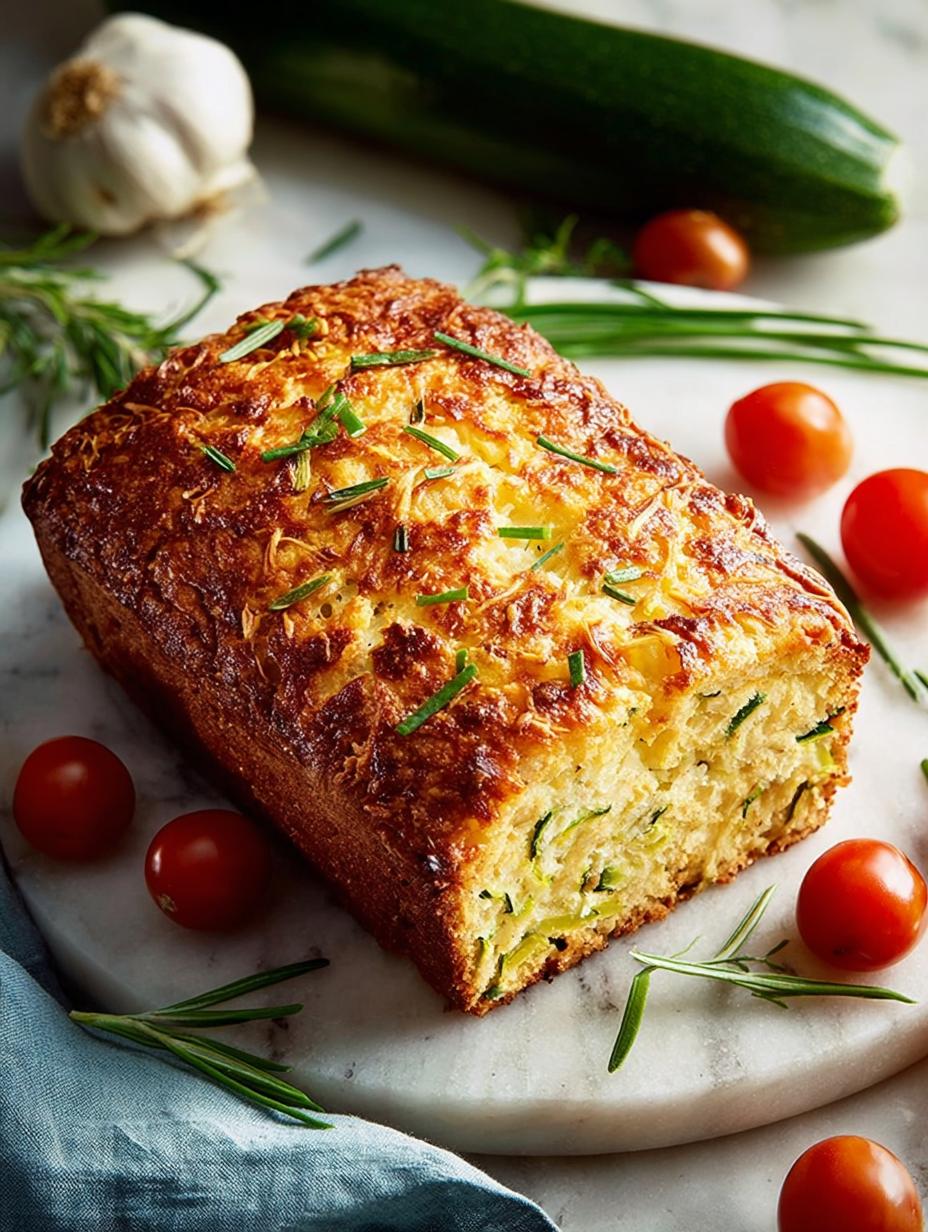 Delicious Vegetable Cheddar Zucchini Bread Recipe - Vegetable Cheddar Zucchini Bread - main visual representation