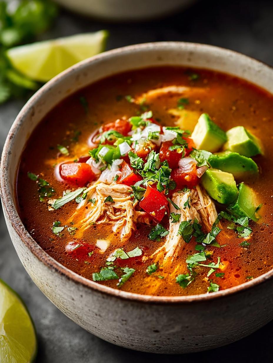 Delicious Whole30 Chicken Taco Soup for Dinner - Whole30 Chicken Taco Soup - main visual representation