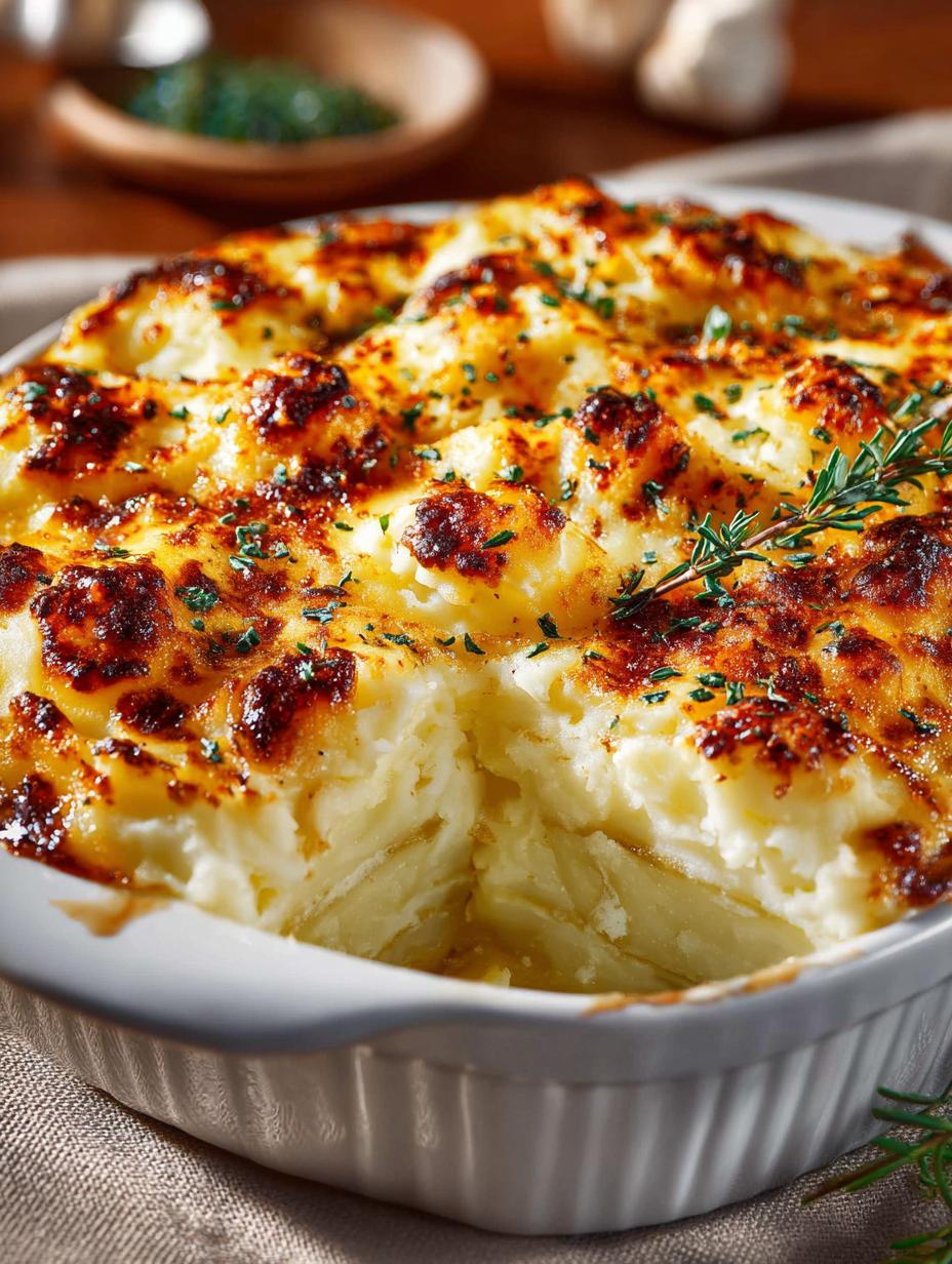 Wice Baked Mashed Potatoes