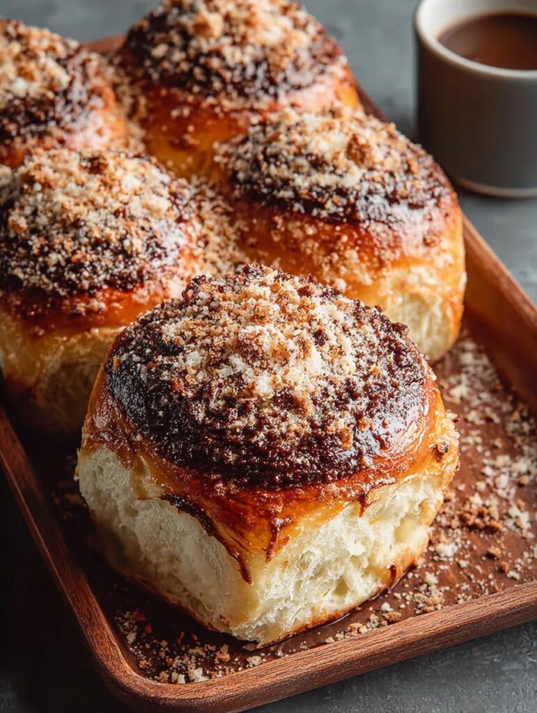 Winter Coffee Brioche Buns