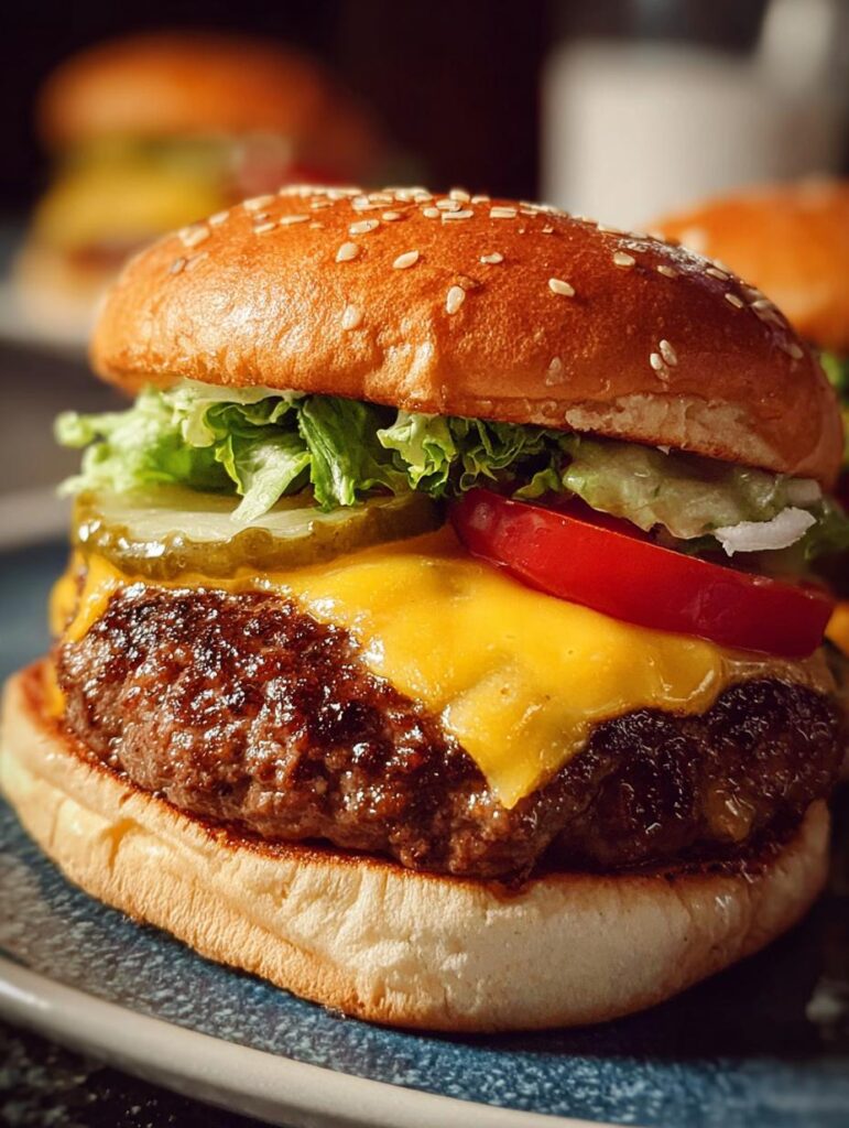 Air Fryer Hamburgers