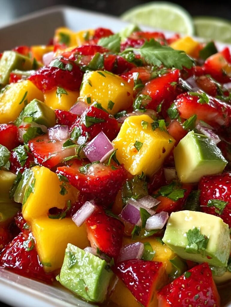 Avocado Strawberry Mango Salsa