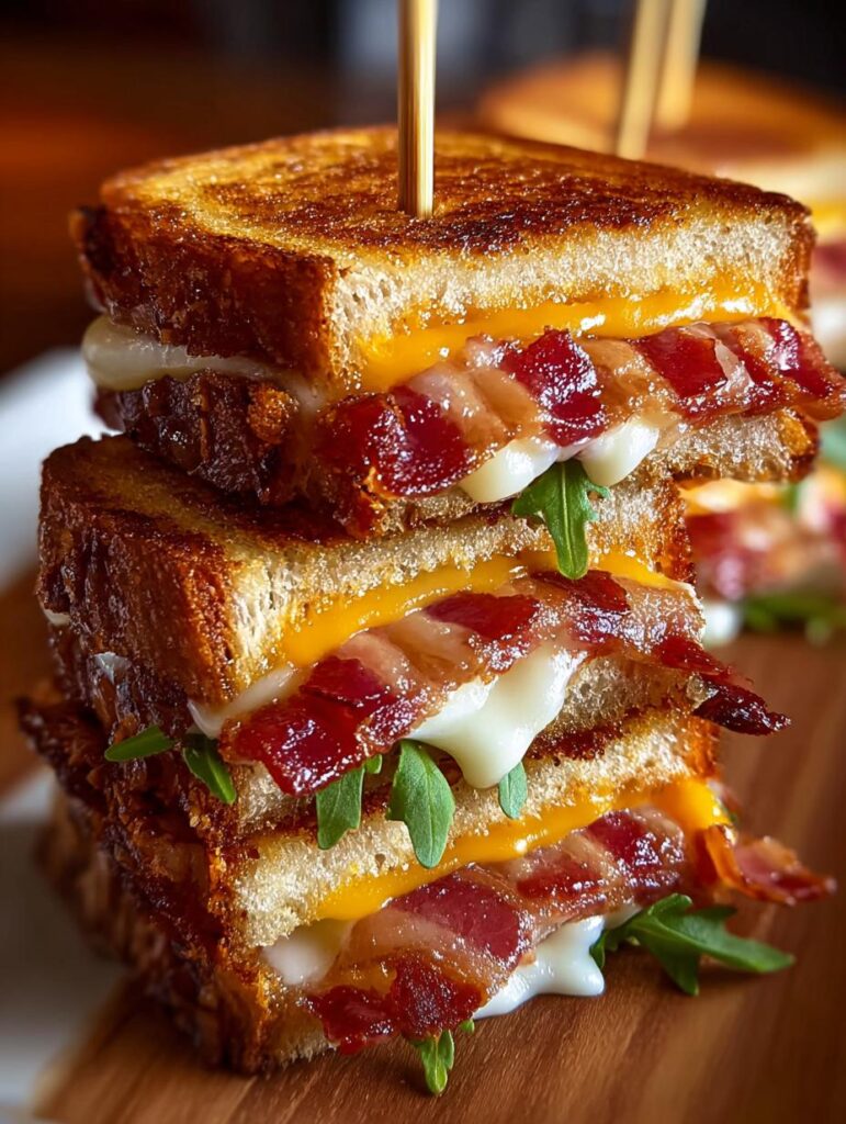 Bacon Wrapped Grilled Cheese
