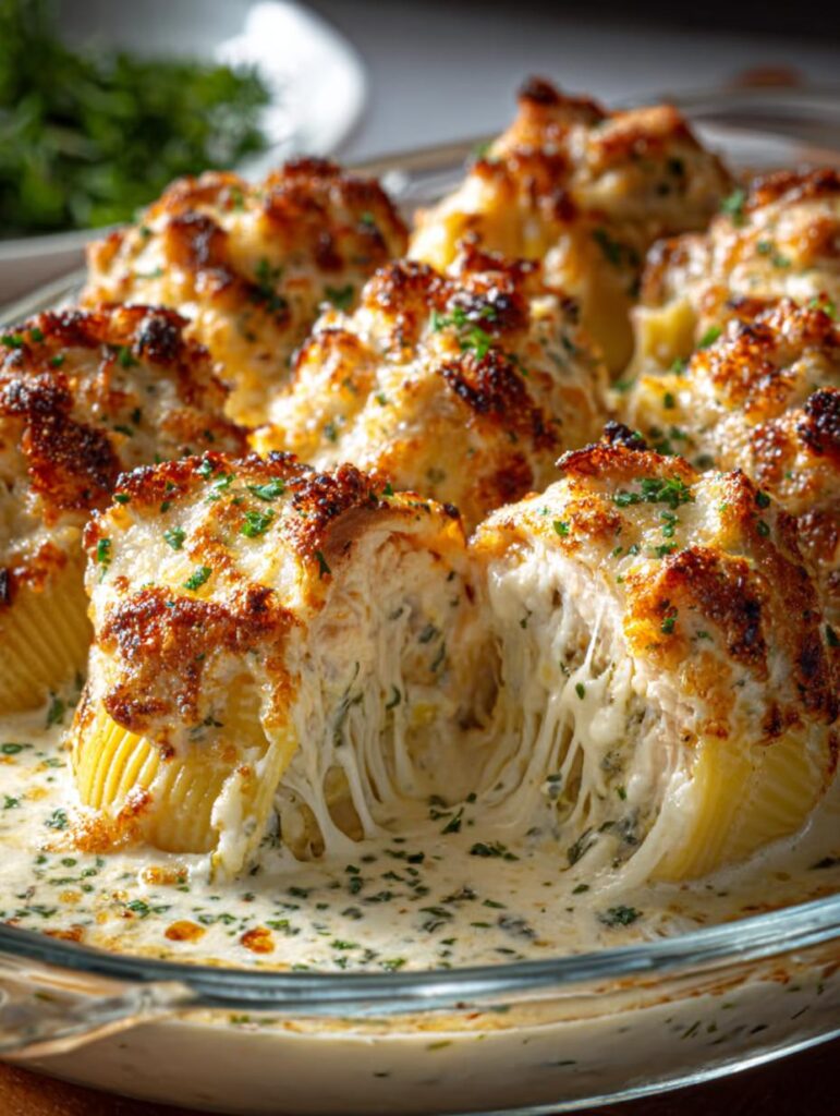 Baked Chicken Alfredo Stuffed