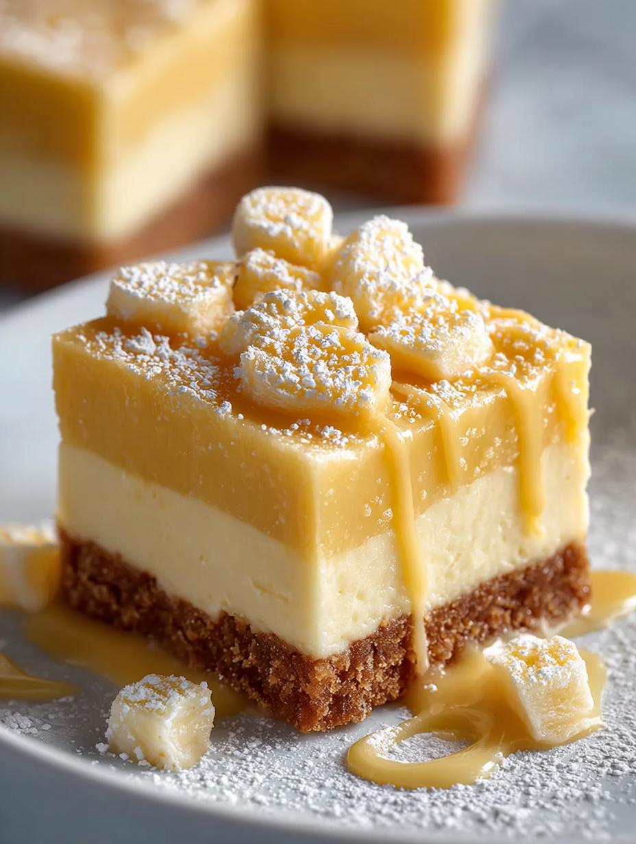 Close-up of Banana Fudge Creamy Dessert showcasing its creamy texture