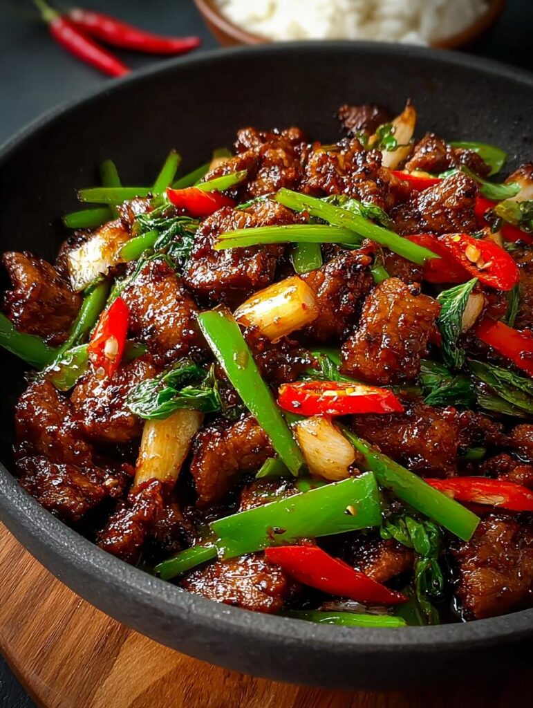 Black Pepper Beef Stir