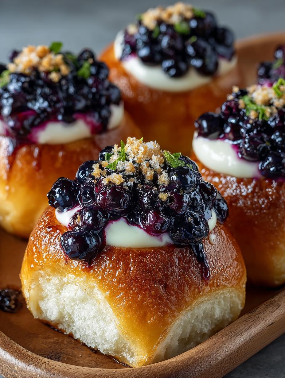 Blueberry Cheesecake Brioche Buns: 9 Irresistible Delights - Blueberry Cheesecake Brioche Buns - additional detail