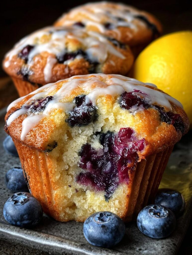 Blueberry Muffins with Lemon