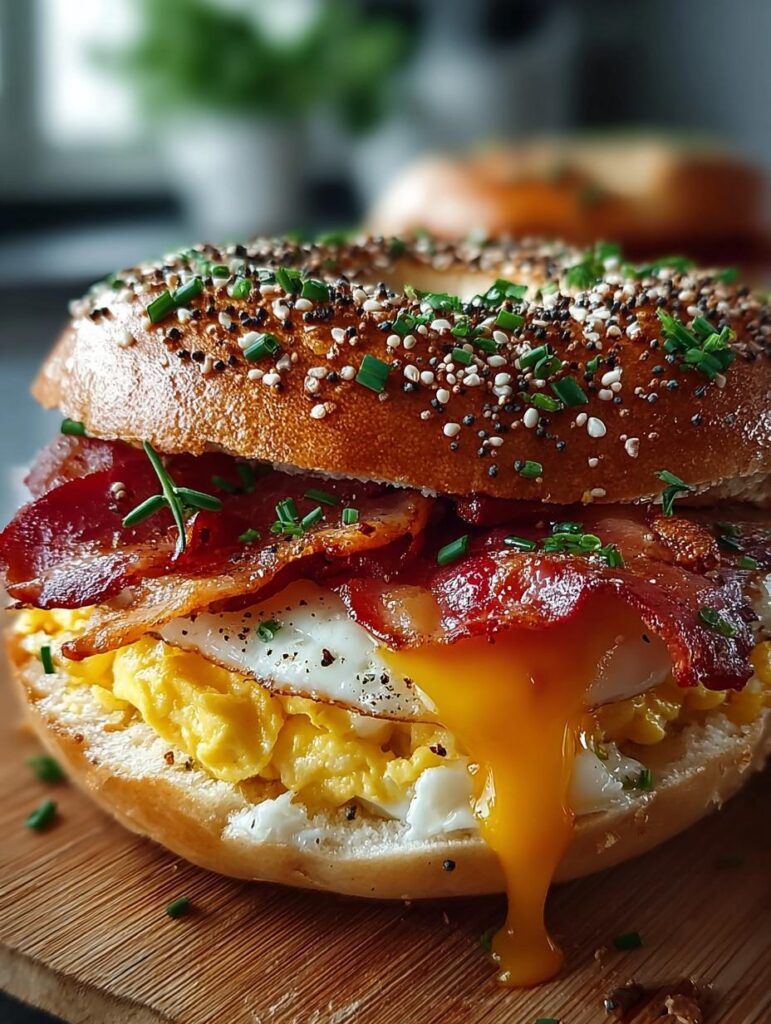 Breakfast Bagel Sandwich