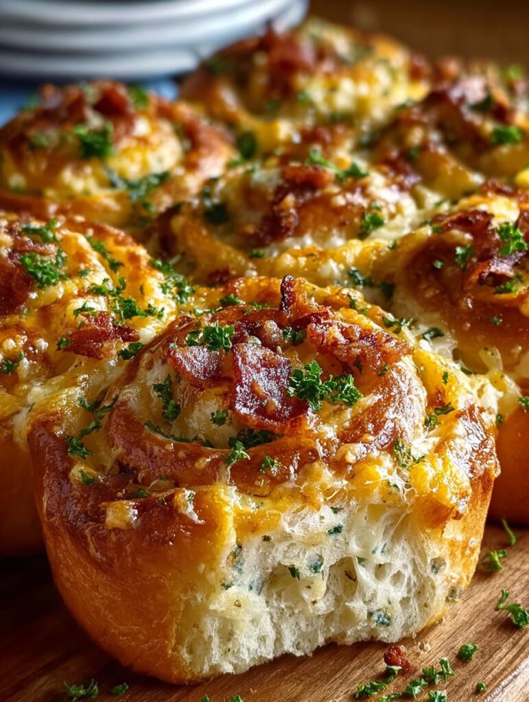 Cheesy Breakfast Rolls