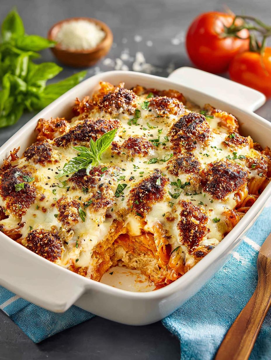 Delicious Chicken Parmesan Casserole Baked Recipe - Chicken Parmesan Casserole Baked - additional detail