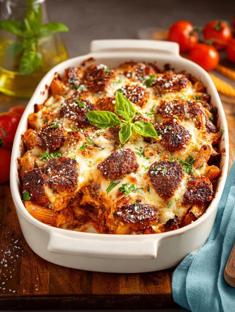 Chicken Parmesan Casserole Baked