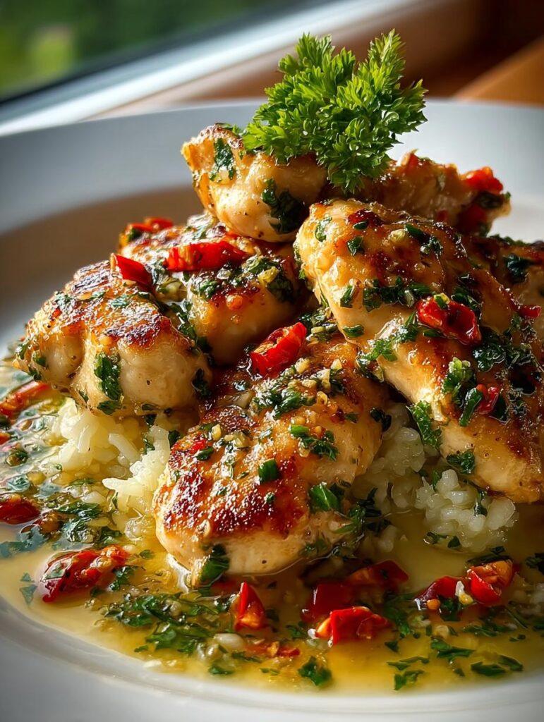 Chicken Scampi with Garlic