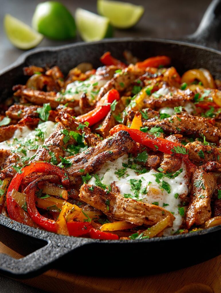 Chicken Steak Fajita Skillet