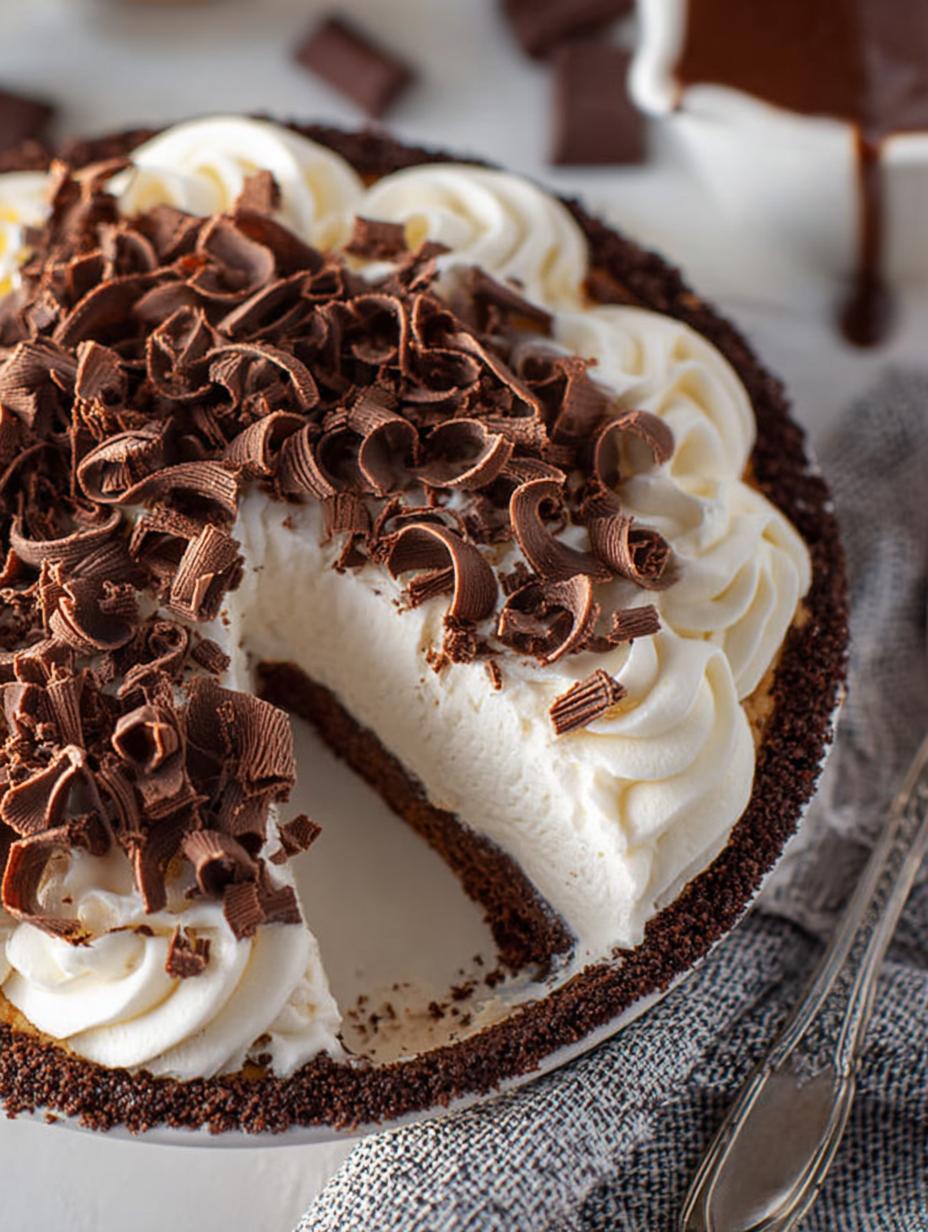 Indulge in This Rich Chocolate Cream Cheese Pie - Chocolate Cream Cheese Pie - main visual representation