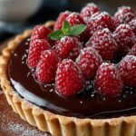 Chocolate Ganache Raspberry Tart