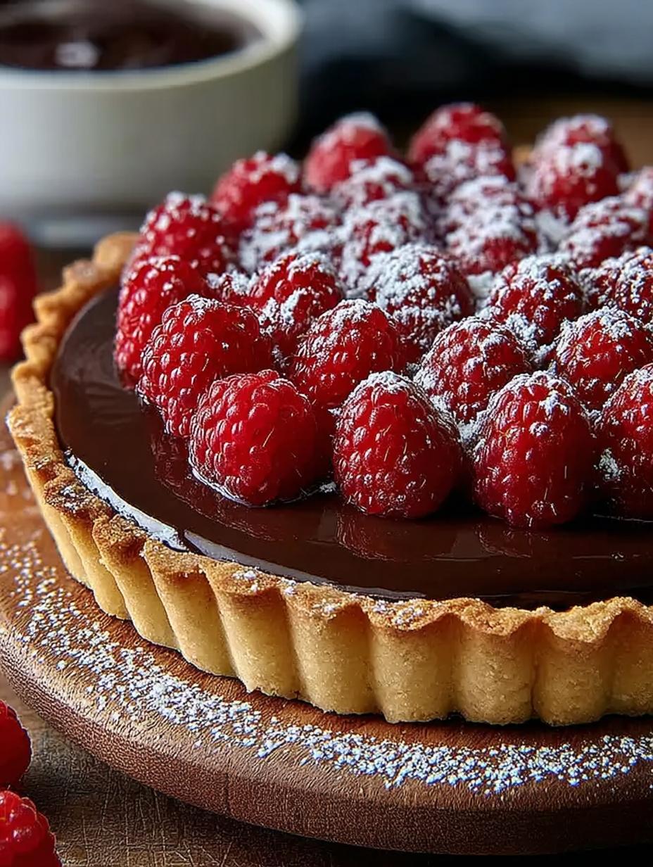 Chocolate Ganache Raspberry Tart: 7 Steps to Decadence - Chocolate Ganache Raspberry Tart - additional detail