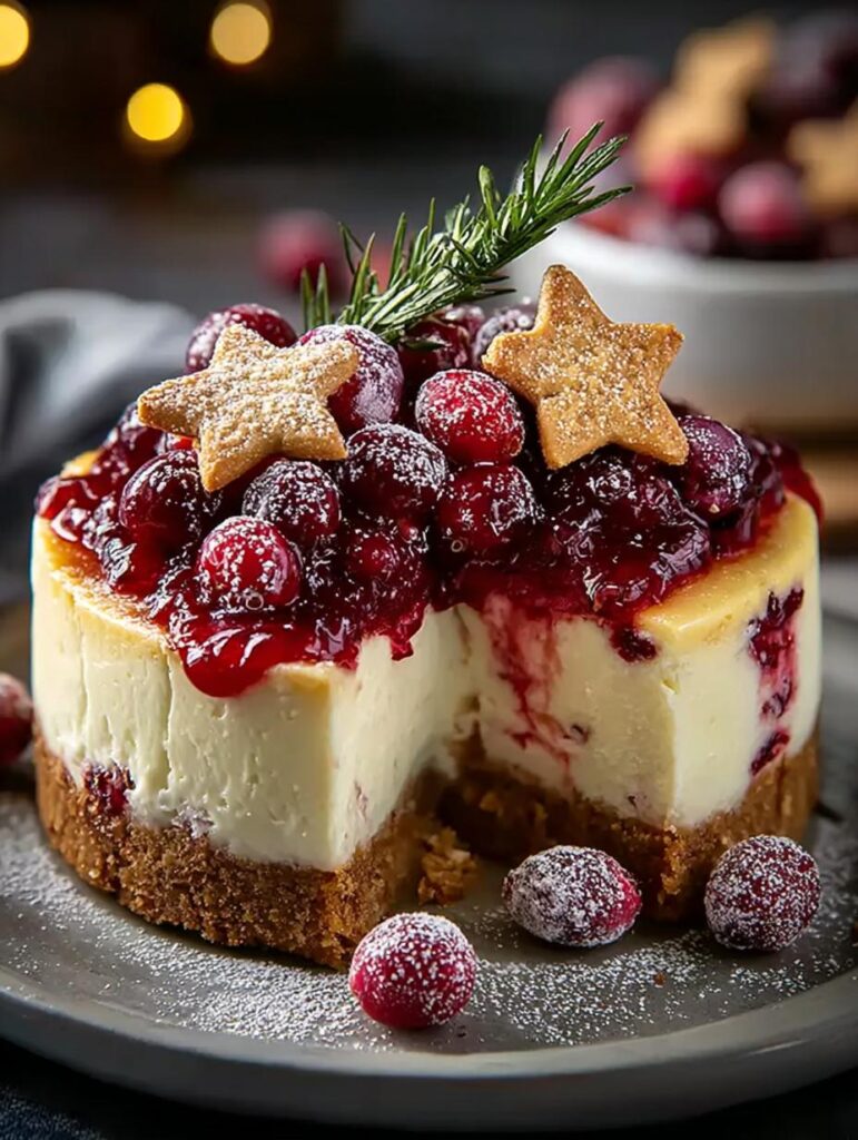 Christmas Cheesecake Cranberry Jam