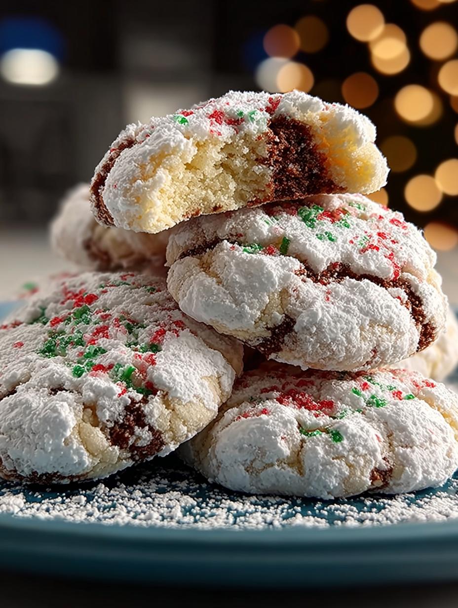 Christmas Crinkle Cookies