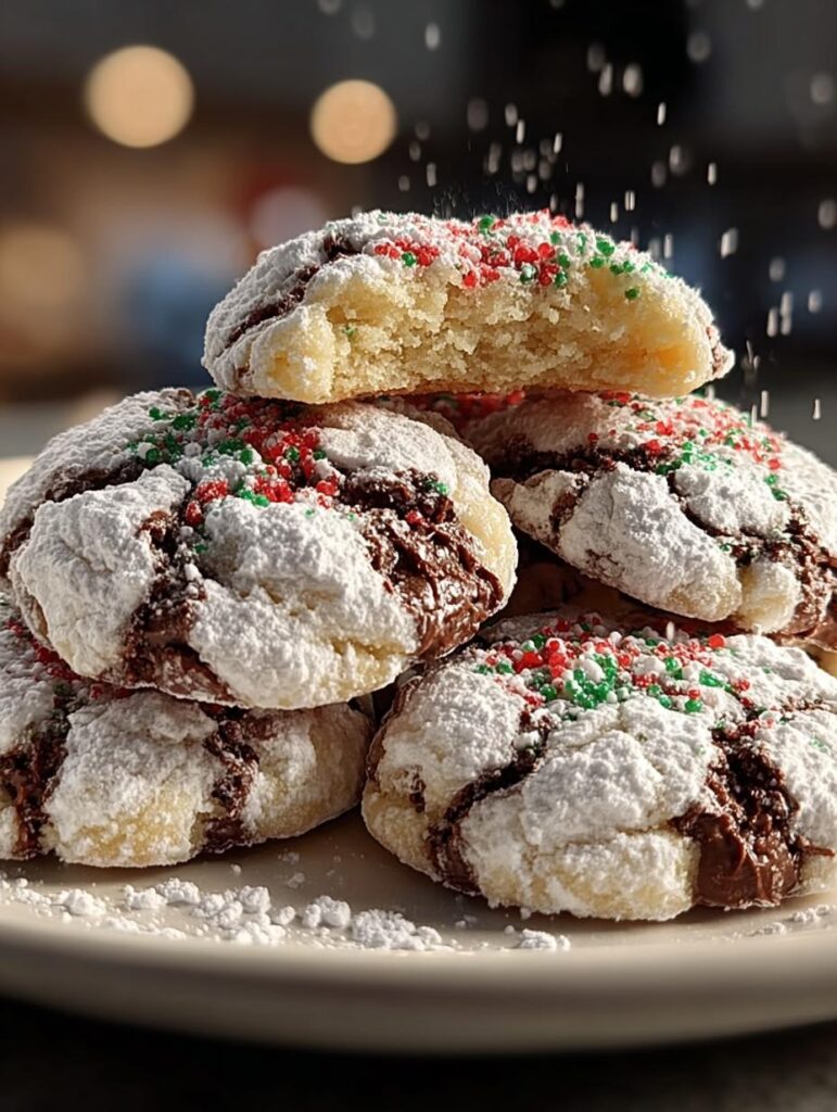 Christmas Crinkle Cookies