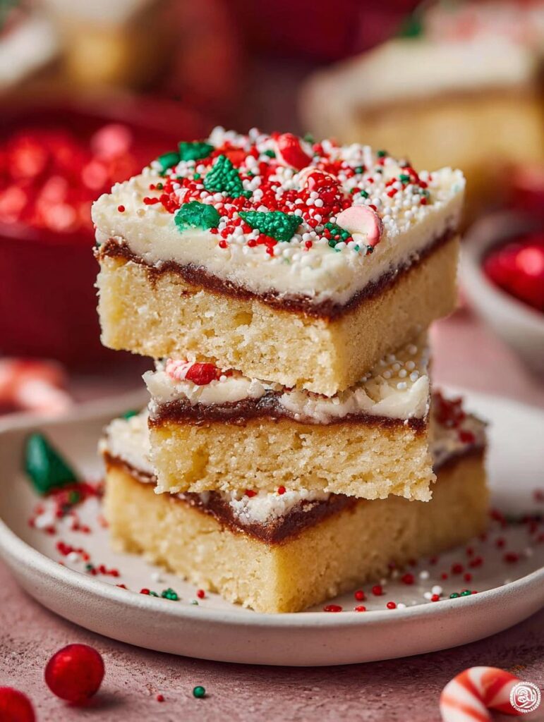 Christmas Sugar Cookie Bars