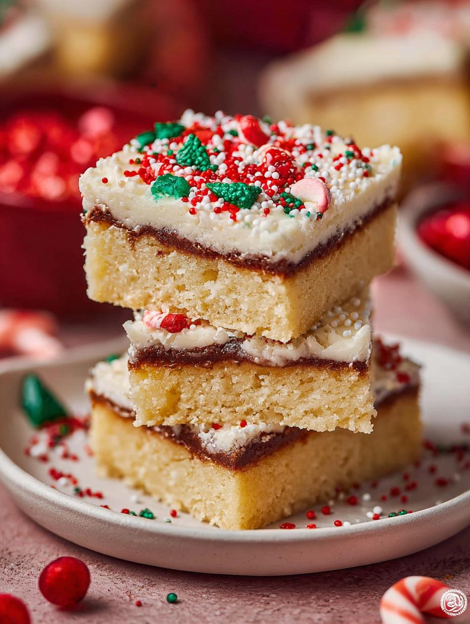 Christmas Sugar Cookie Bars