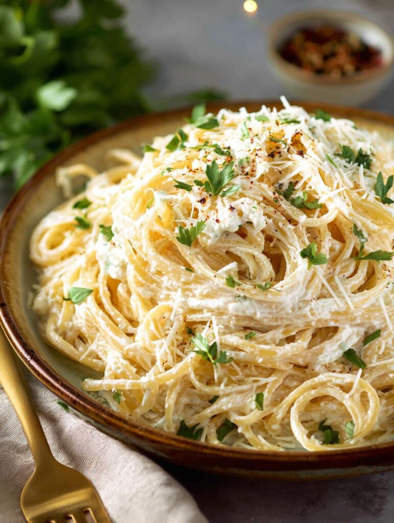 Cottage Cheese Alfredo