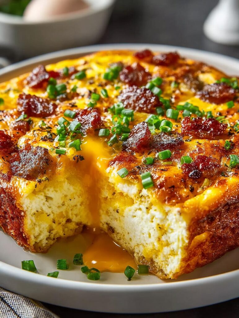 Crack Breakfast Casserole Cheesy