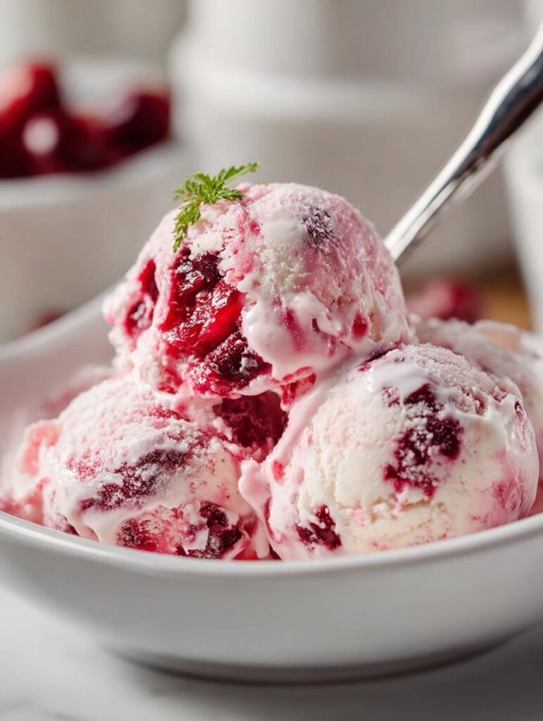 Cranberry Ice Cream