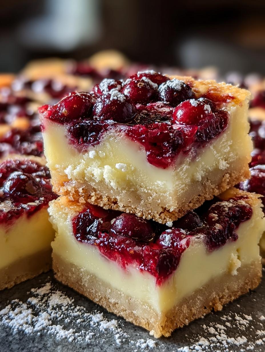 Delicious Cranberry Lemon Bars to Brighten Your Day - Cranberry Lemon Bars - additional detail