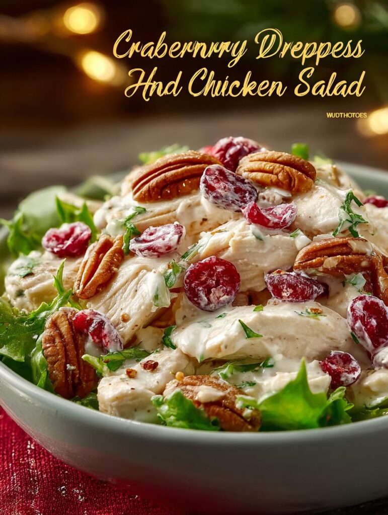 Cranberry Pecan Chicken Salad