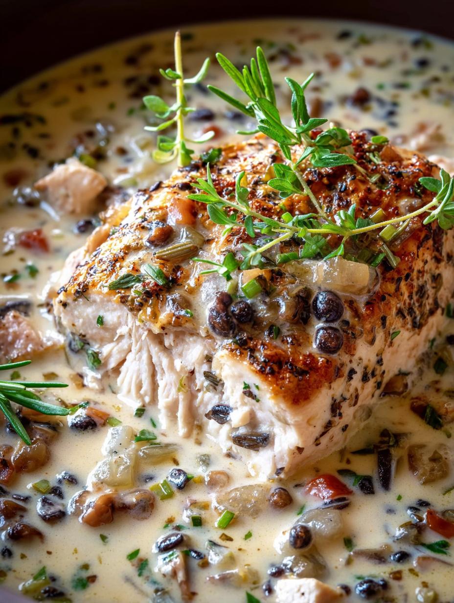 Creamy Crockpot Chicken Black Rice Soup for Comforting Nights - Creamy Crockpot Chicken Black - main visual representation