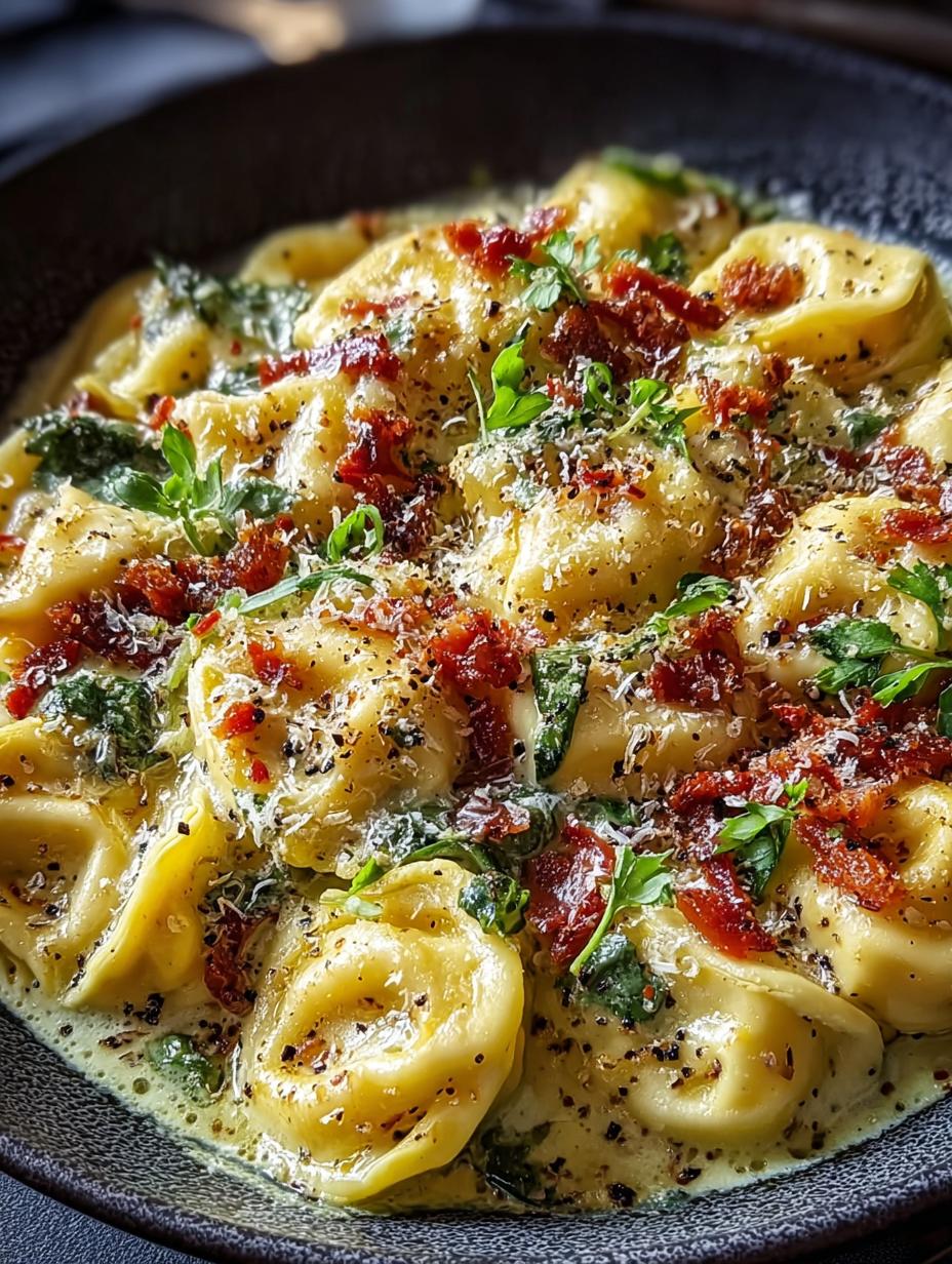 Creamy Tuscan Garlic Tortellini: A Warm Comfort Food Recipe - Creamy Tuscan Garlic Tortellini - additional detail