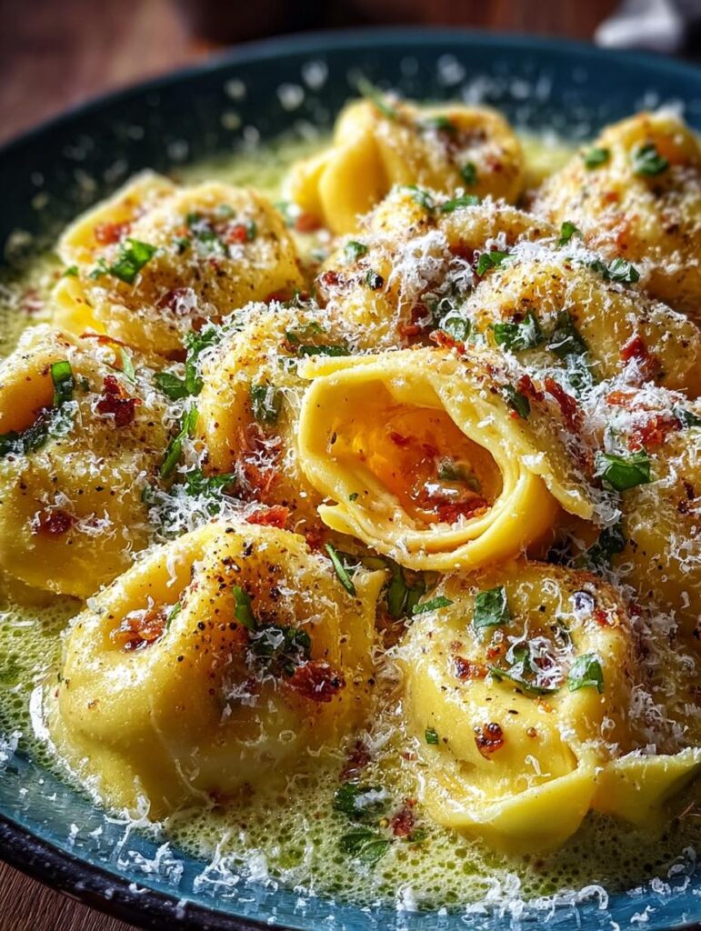 Creamy Tuscan Garlic Tortellini