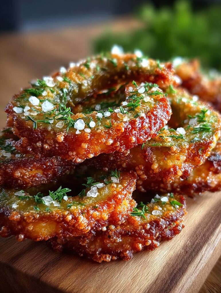 Crispy Baked Dill Pickle