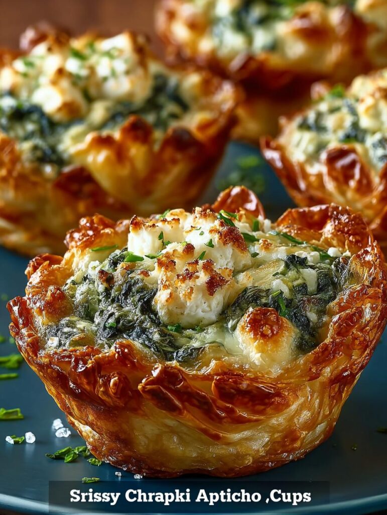 Crispy Spinach Artichoke Cups