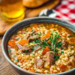 Crockpot Beef Barley Soup