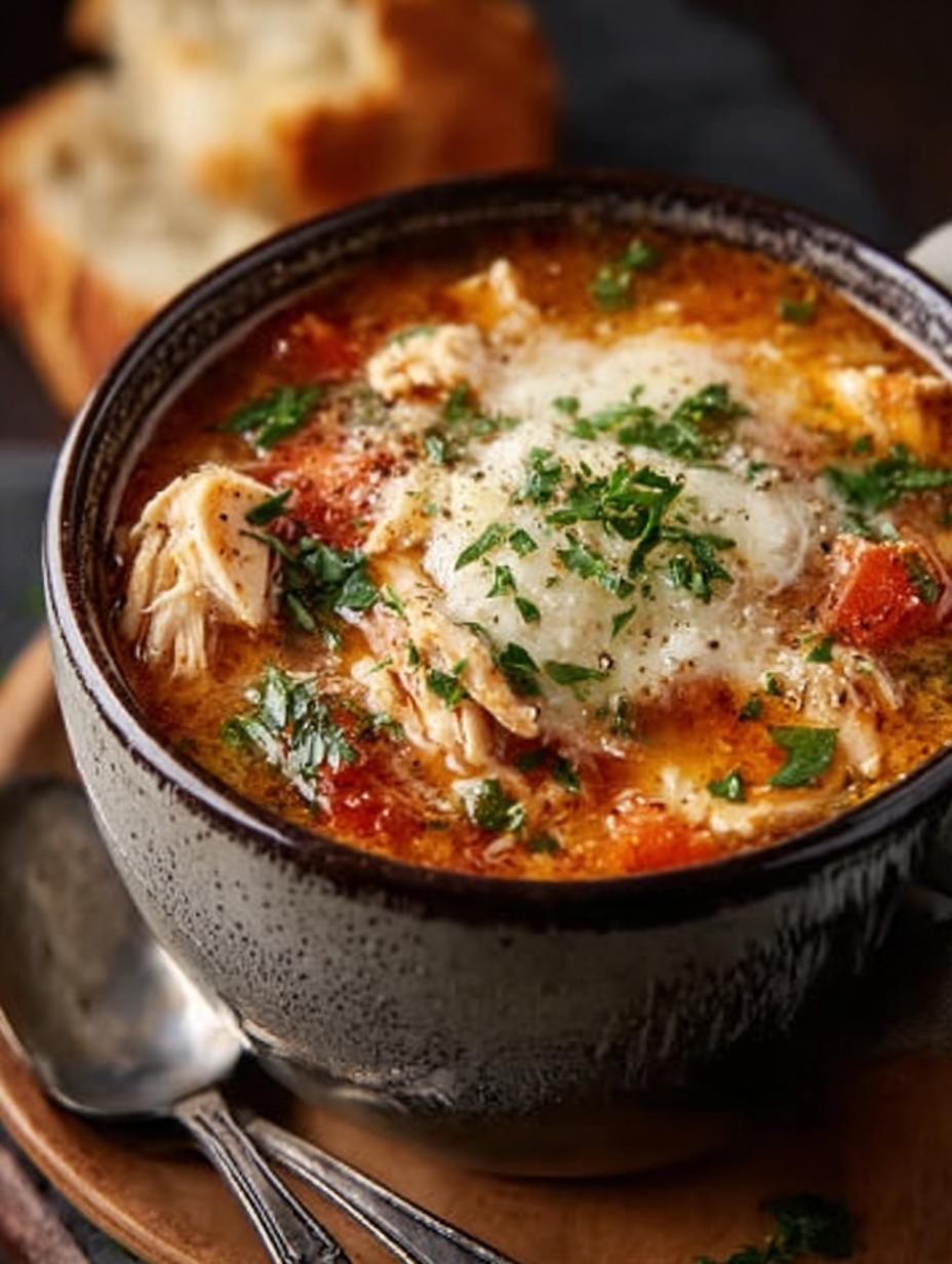 Crockpot Chicken Parmesan Soup: 6 Hours to Cozy Goodness - Crockpot Chicken Parmesan Soup - additional detail