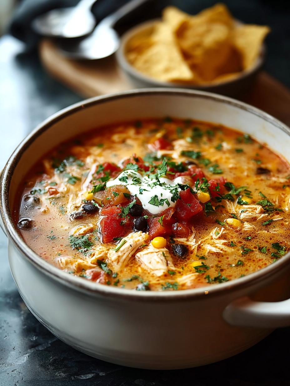 Hearty Crockpot Chicken Tortilla Soup for Family Dinners - Crockpot Chicken Tortilla Soup - additional detail