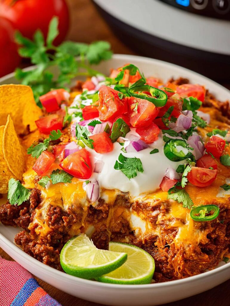 Crockpot Taco Casserole