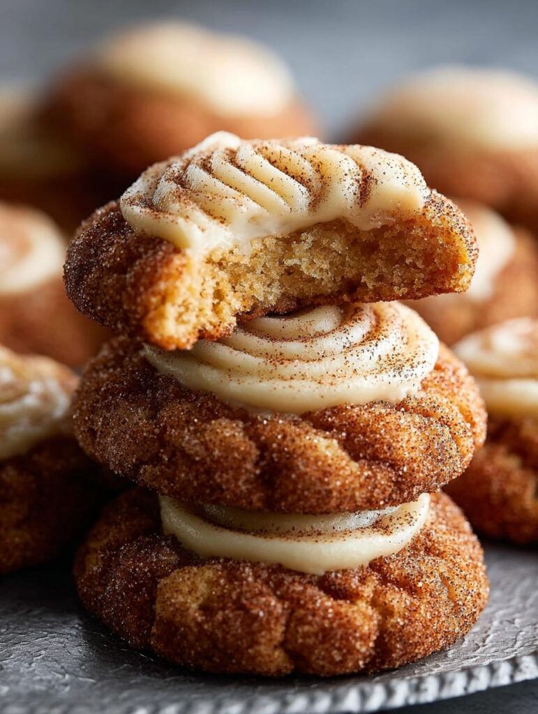 Eggnog Snickerdoodle Thumbprint Cookies