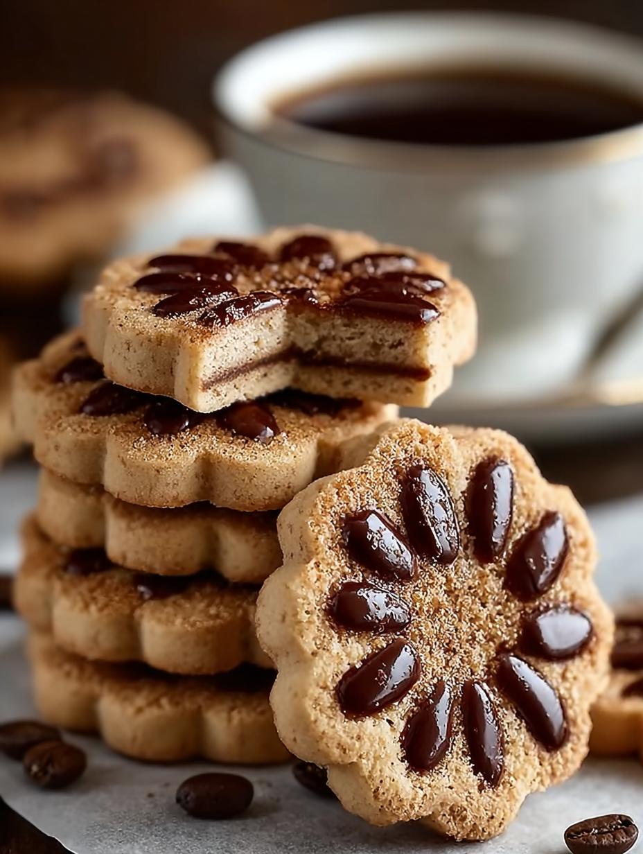 Espresso Shortbread Cookies