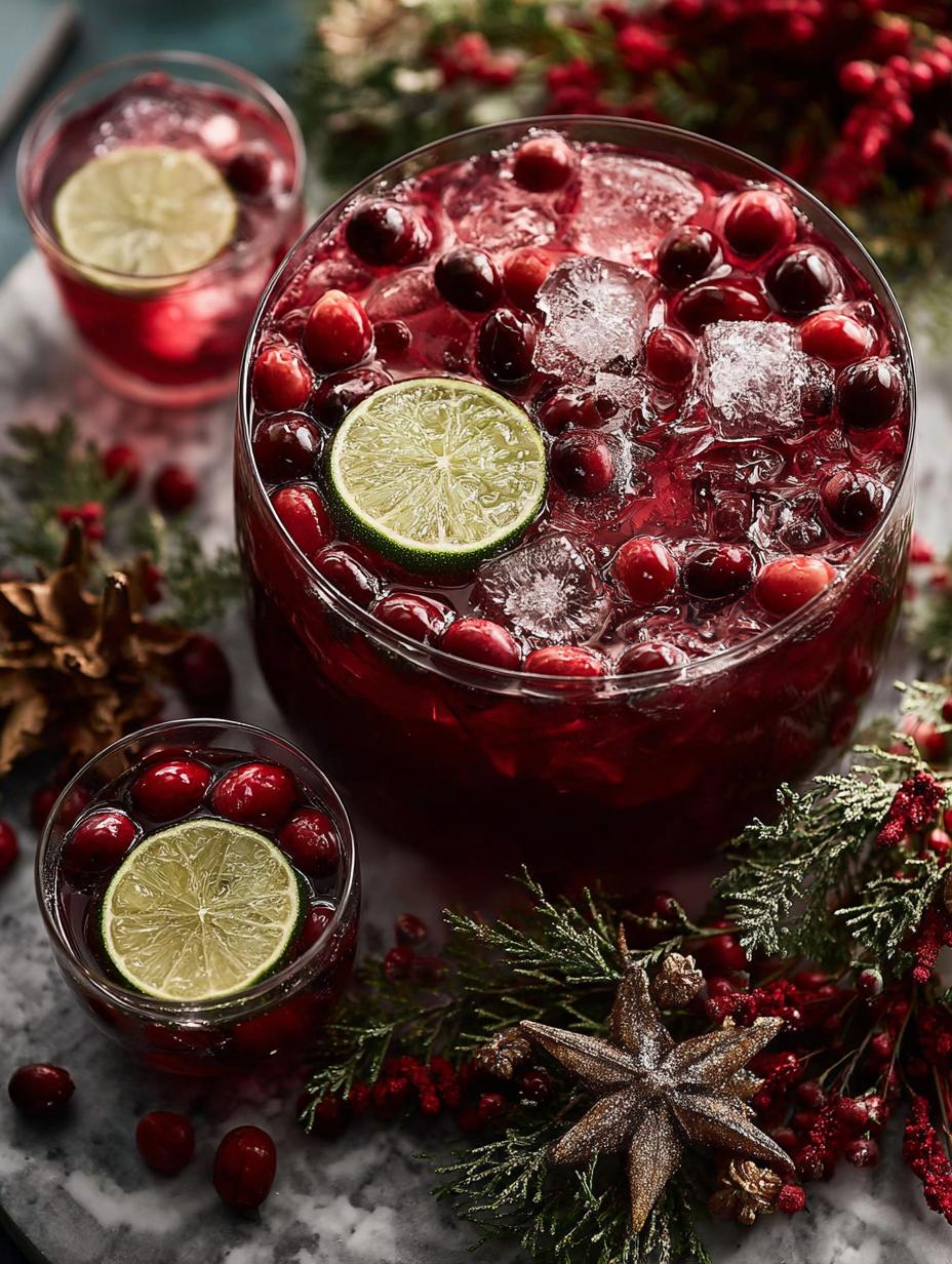 Festive Cranberry Ginger Punch